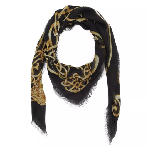 Versace Scialle Black/Gold Lichtgewicht Sjaal