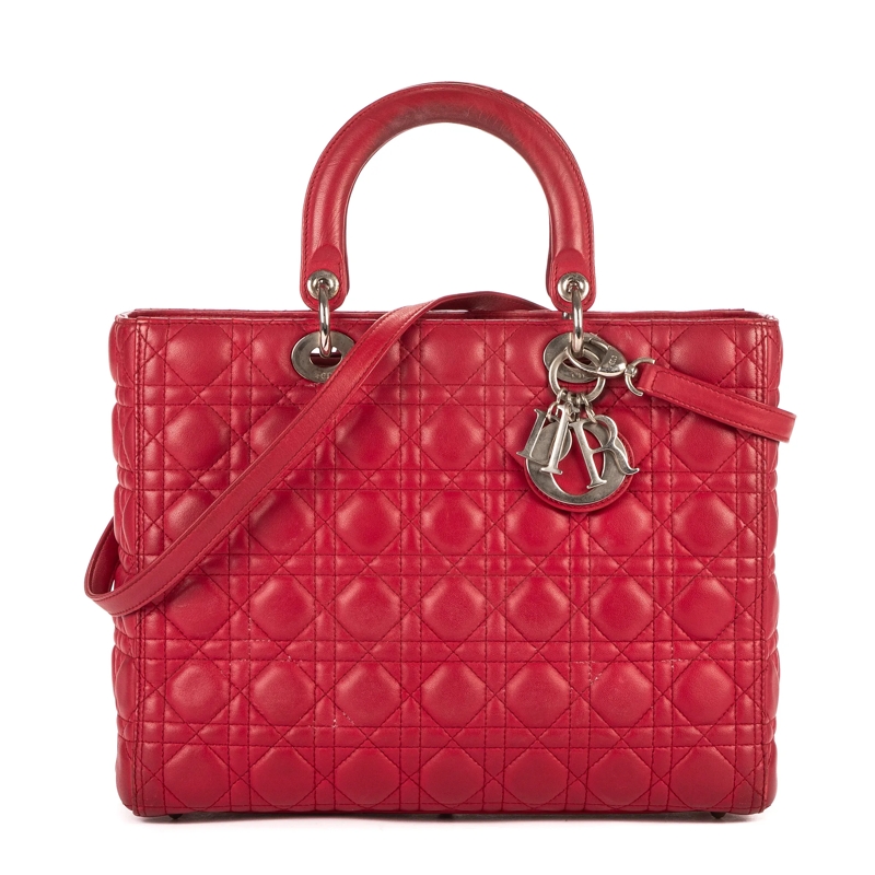 Christian Dior Crossbody Bag Lady Dior Large rot