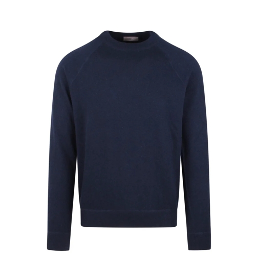 Herno Plain Cashmere Resort Sweater Blue Pullover