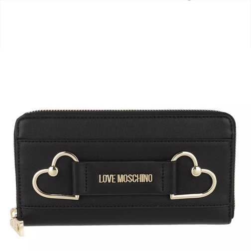 Love Moschino Wallet Nero Continental Wallet-plånbok