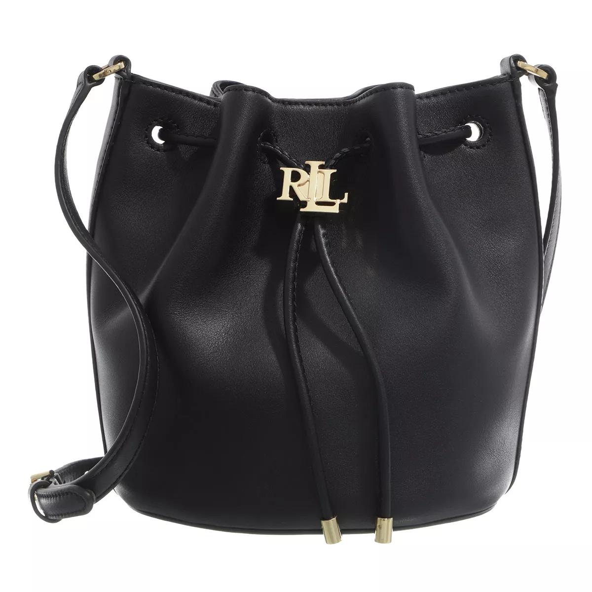 Lauren Ralph Lauren Beuteltasche - Andie 19 Drawstring Medium - Gr. unisize - in Schwarz - für Damen