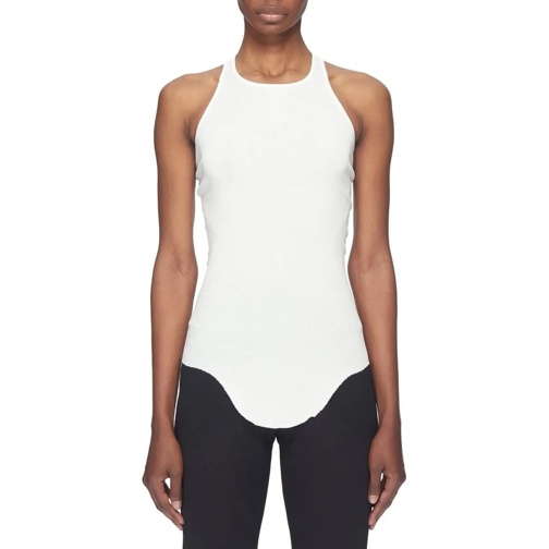 Rick Owens T-Shirts D�bardeur coton �pais lisse milk Rib Tank Rick Owe weiß