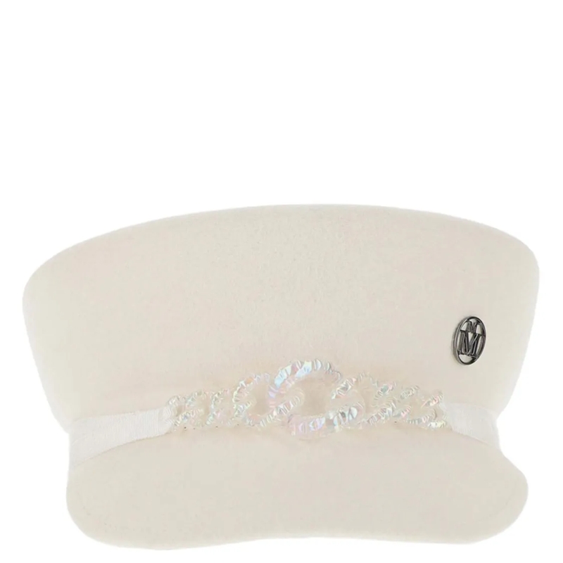 Maison Michel Hoed Abby Felt Hat White
