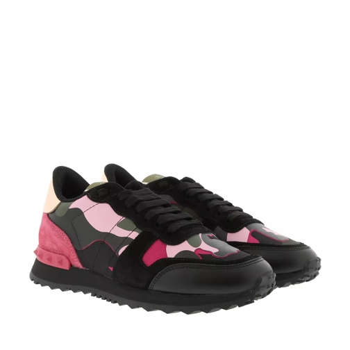Valentino Garavani Rockrunner Sneakers Camouflage/Pink/Black Low-Top Sneaker