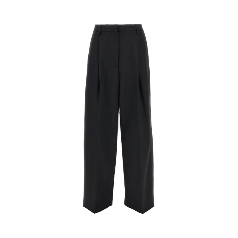 THE LATEST  Tailored Black Trousers With High Waist Black