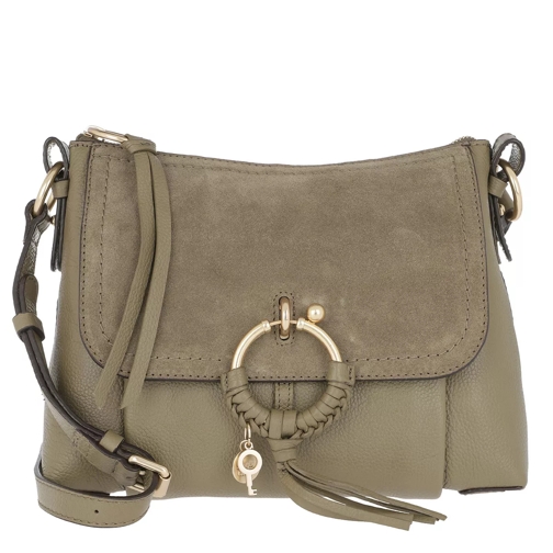 See By Chloé Joan Grained Shoulder Bag Leather Safari Khaki Crossbody Bag