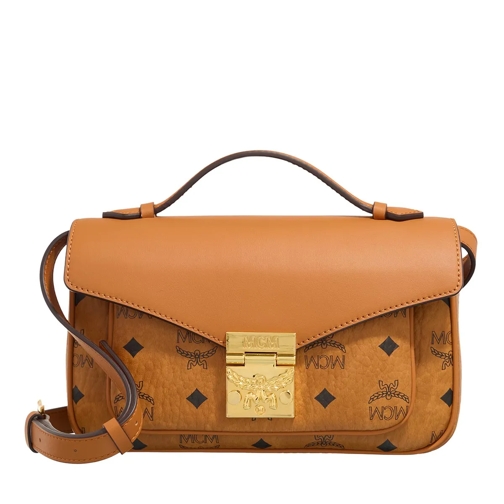 MCM Crossbody Bag Tracy Vi Crossbody Med Co Cognac