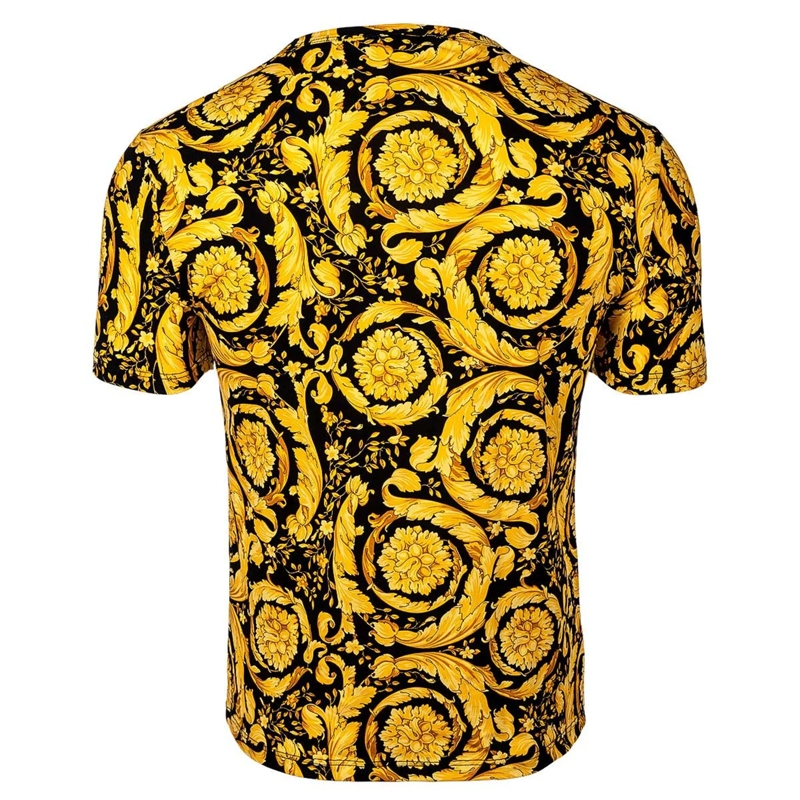 Versace Hemd UNDERWEAR T-SHIRT STRETCH ORGANIC JERSEY BAROCCO S gold(Image 2)