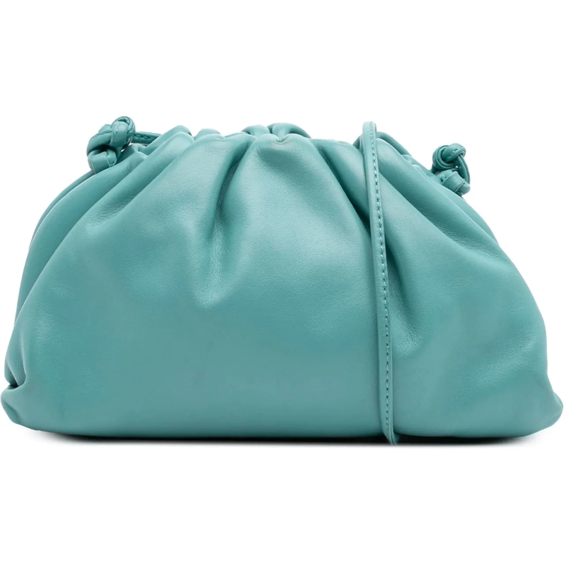 Bottega Veneta Schultertasche Lambskin The Mini Pouch Crossbody blau