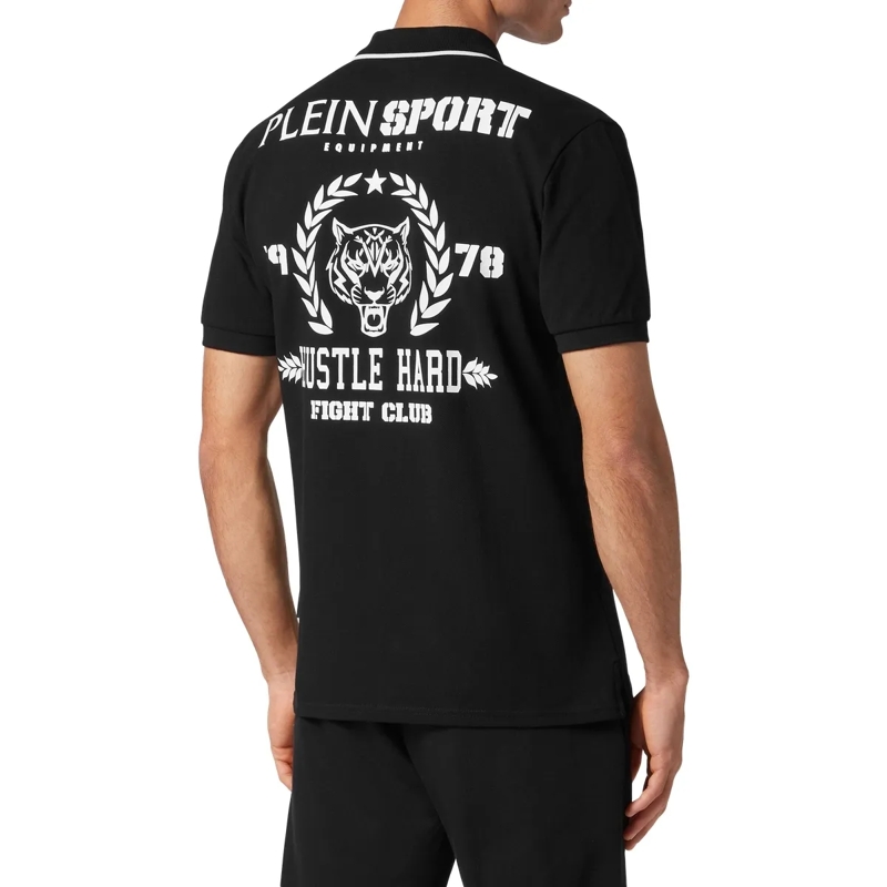 Plein Sport Top Poloshirt Carbon Tiger schwarz(Image 6)