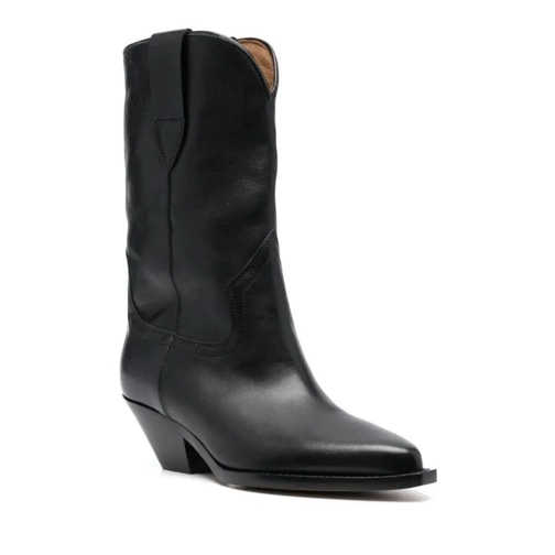 Isabel Marant Black Calf Leather Boots Black Stivale