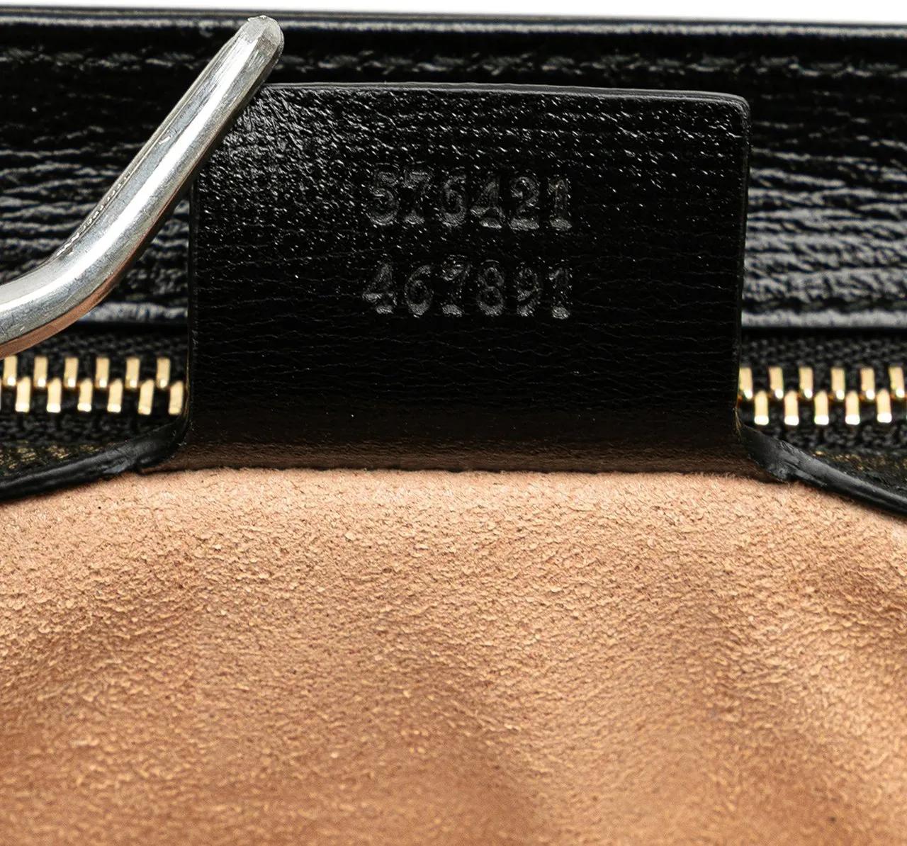 Thumbnail - Gucci Hobo Bags - Small Leather Marina Chain Shoulder Bag - Gr. unisize - in Schwarz - für Damen