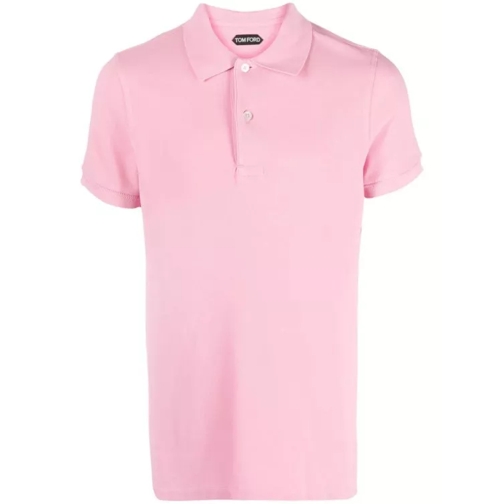 Tom Ford Pink Tennis Piquet Polo Shirt Pink 