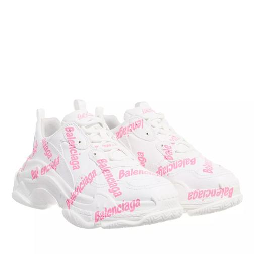 Balenciaga Triple S Logotype Sneaker White/Pink plateausneaker