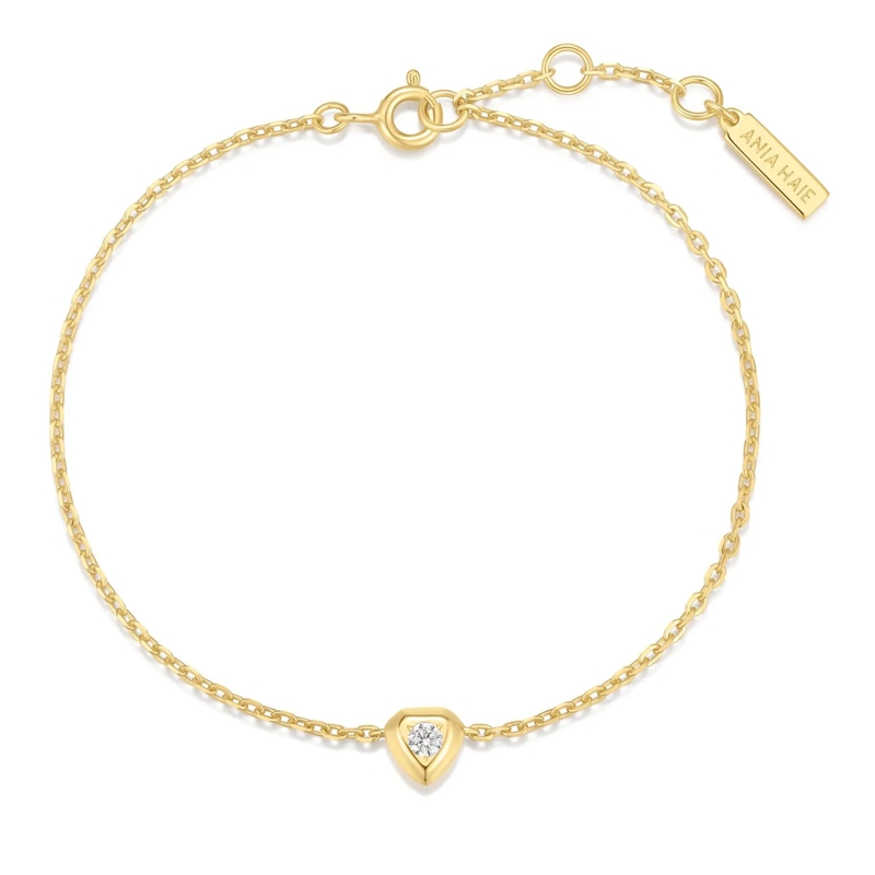 Ania Haie Armband 925er Sterlingsilber Tiny Shield gold(Image 3)