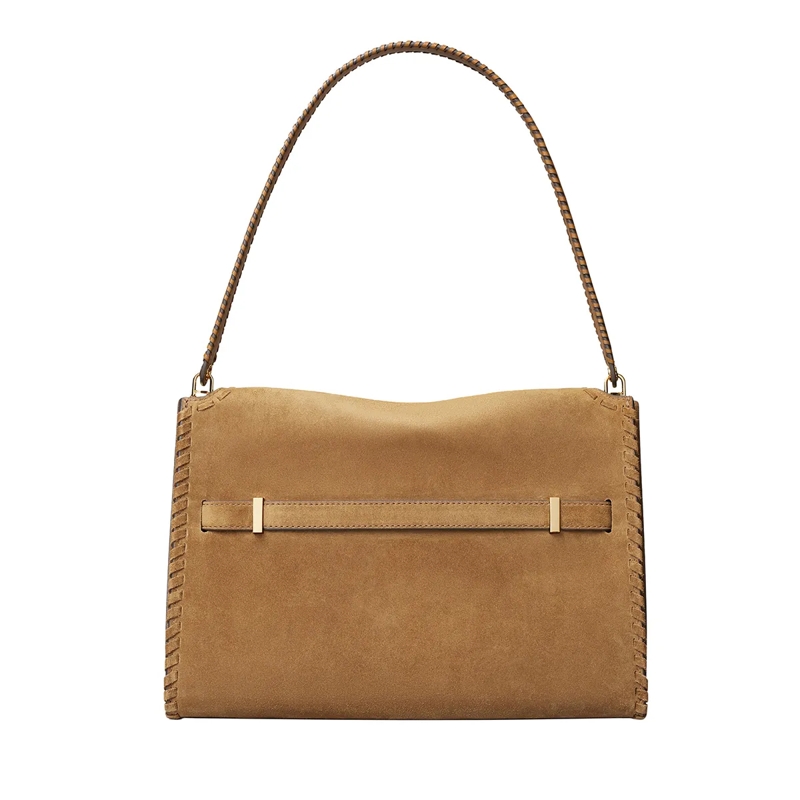 Tory Burch Schultertasche Lee Radziwill Suede Large Shoulder Bag Wild Tabacco(Image 2)