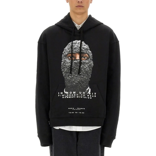 Ih Nom Uh Nit  Graphic Print Hoodie With Limited Edition Detail Black