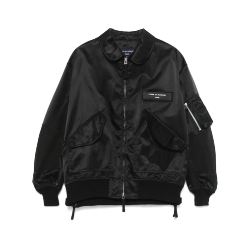 Comme des Garcons Übergangsjacke Black Logo Jacket Black