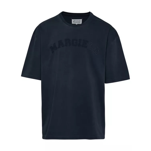 Maison Margiela Blue Cotton T-Shirt Blue 