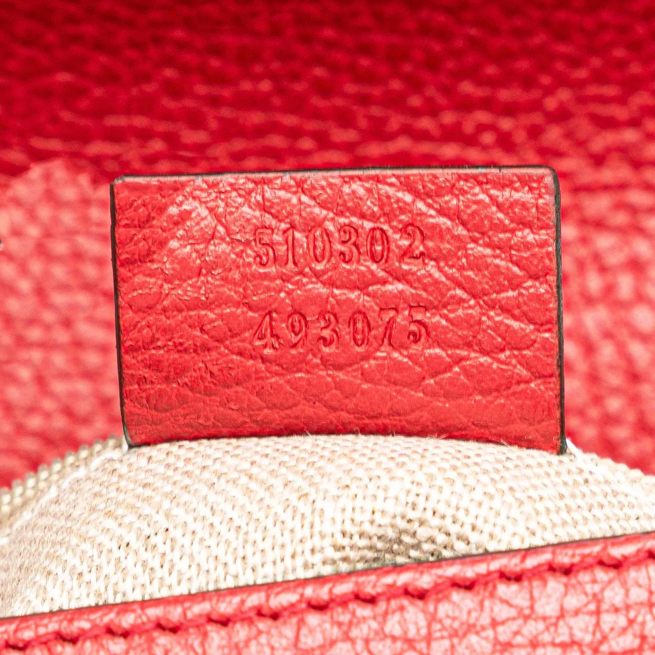 Thumbnail - Gucci Hobo Bags - Small Dollar Calf Interlocking G Satchel - Gr. unisize - in Rot - für Damen