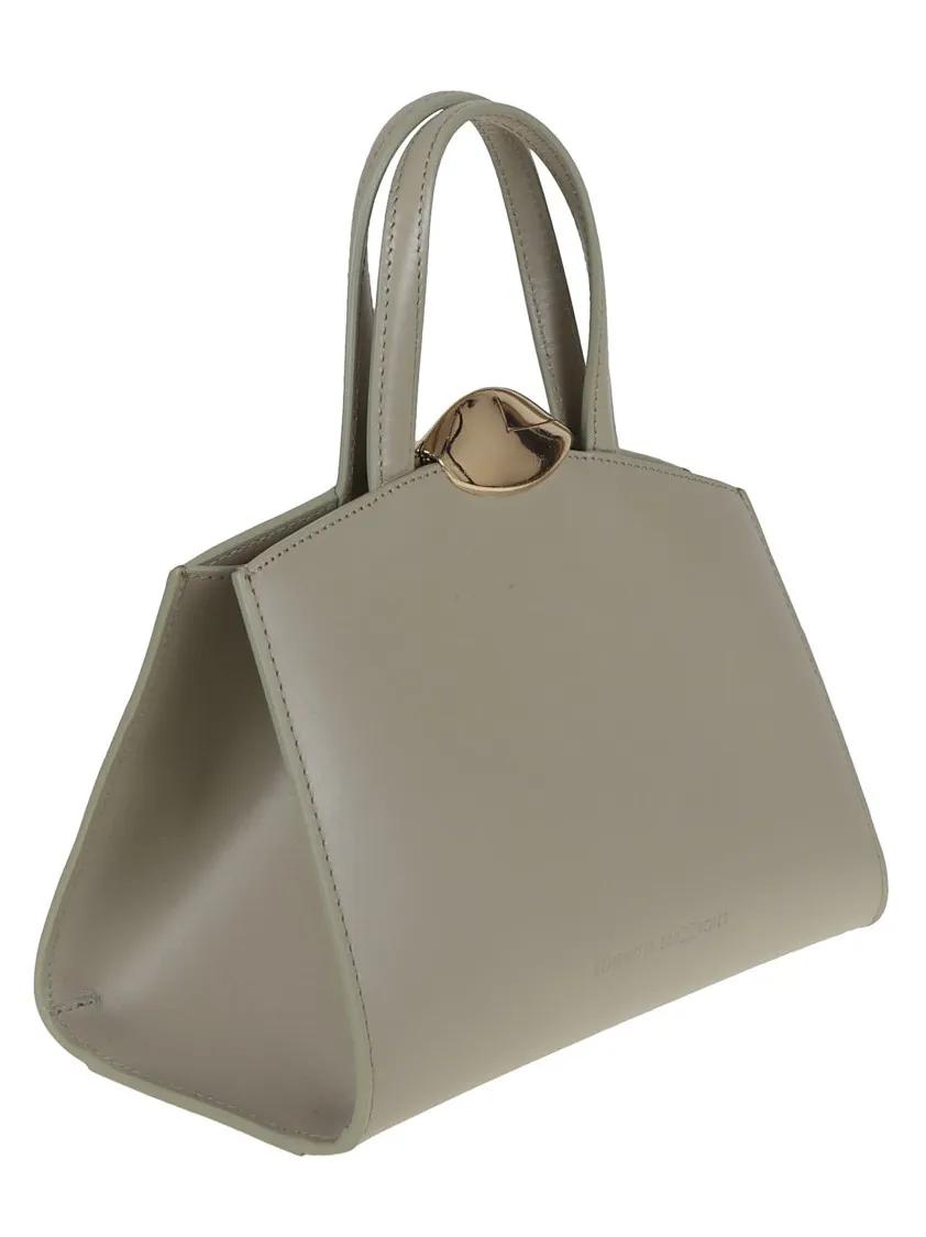 Benedetta Bruzziches Crossbody bags Serena La Petite Calfskin Bag in grijs