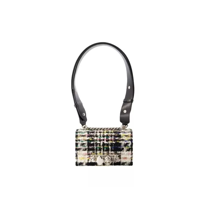 Alexander McQueen Jewell Satchel Mini Bag Tweed Multi Multicolor Minitasche
