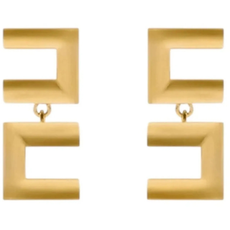 Elisabetta Franchi Créoles Bijoux Golden gold