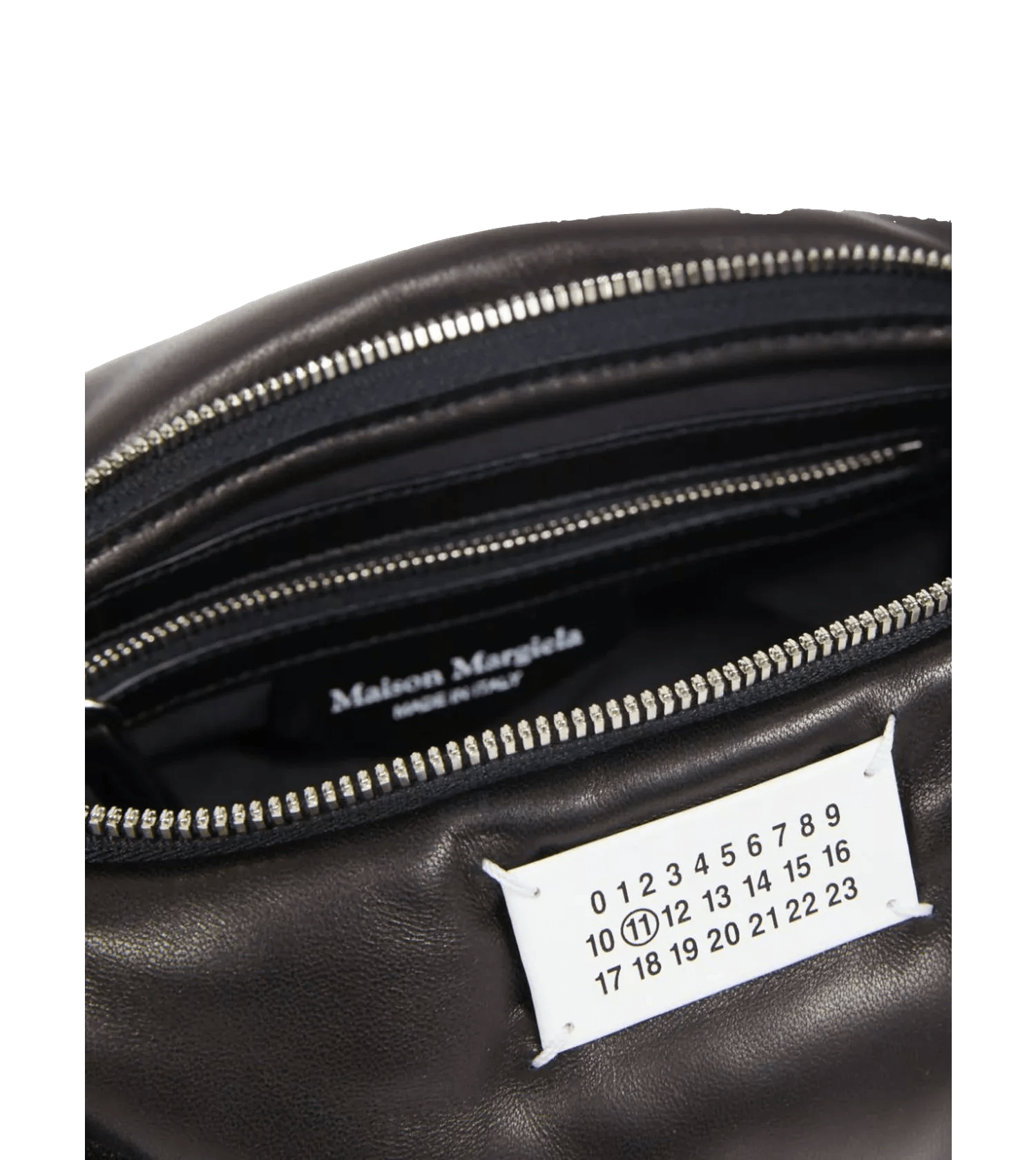 Maison Margiela Crossbody bags Gesteppte Glam Slam Schultertasche schwarz in zwart