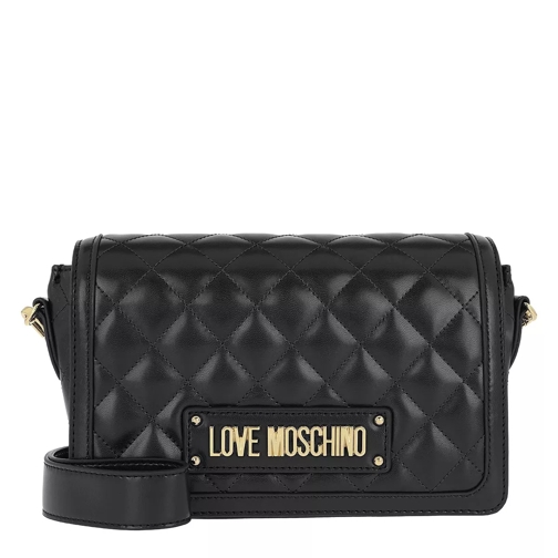 Love Moschino Quilted Nappa Crossbody Bag Nero Sac pour appareil photo