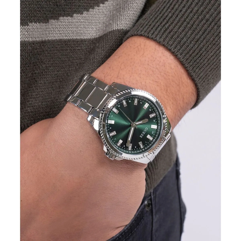 Guess Quarzuhr Quarz-Analoguhr Champ silber(Image 6)