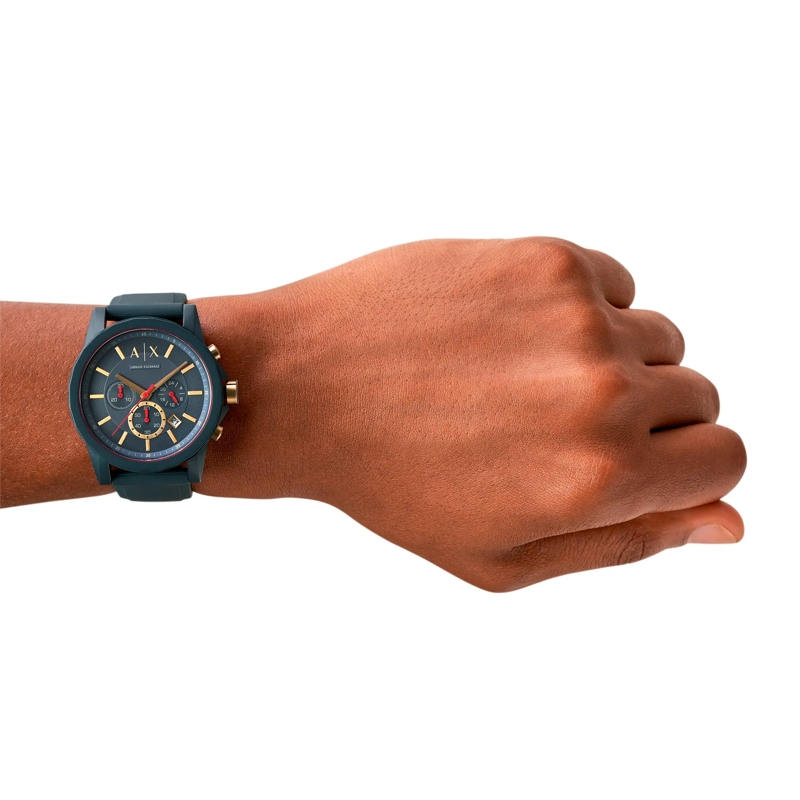 Armani Exchange Chronograph Chronograph Silicone Watch blue(Image 3)