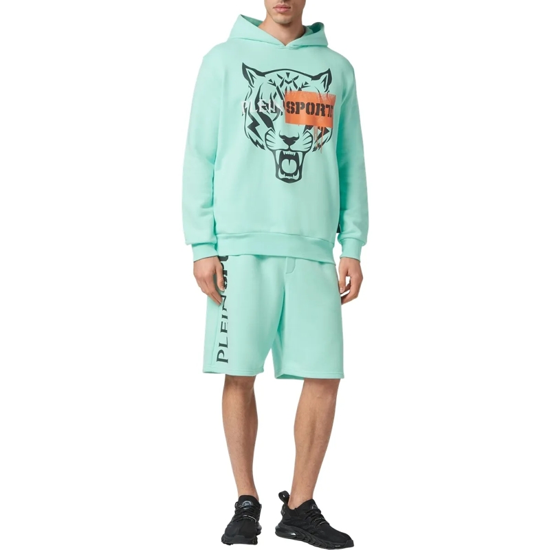 Plein Sport Top Hoodie Tiger grün(Image 4)