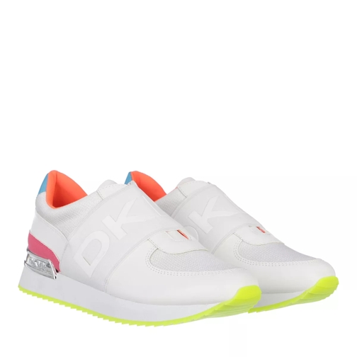 DKNY Marli Slip On Sneaker White Neon Pink Low-Top Sneaker
