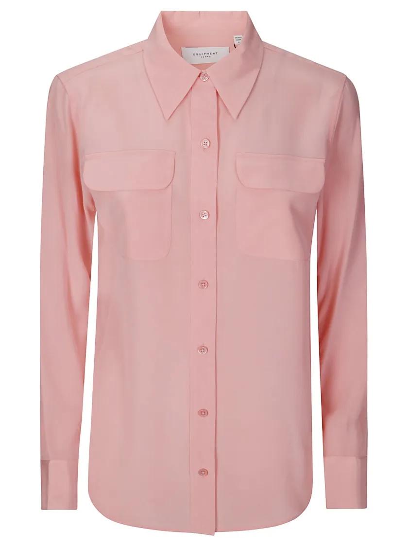 Thumbnail - Equipment - Slim Signature Shirt - Größe M - pink