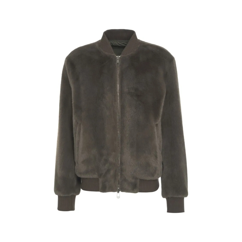 Gimo's Bomberjacke Faux Fur Bomber Jacket Green