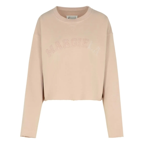 Maison Margiela Shirts Reverse' Cotton Sweatshirt Nude Neutrals