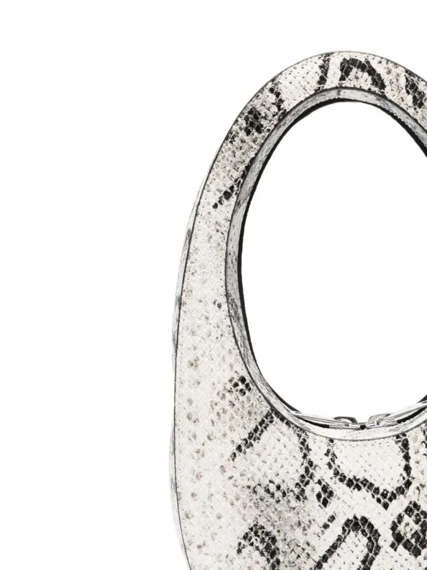 Coperni Hobo bags Snake Print Mini Swipe Bag in grijs