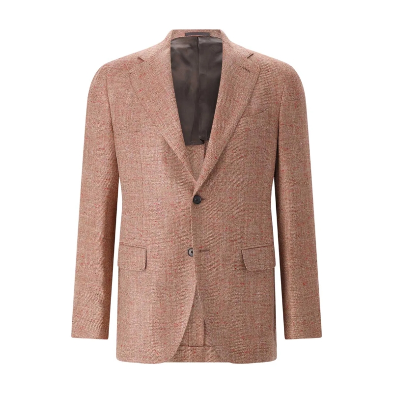 Emanuela Caruso Anzugjacke Sakko Aida aus Seidenmix braun