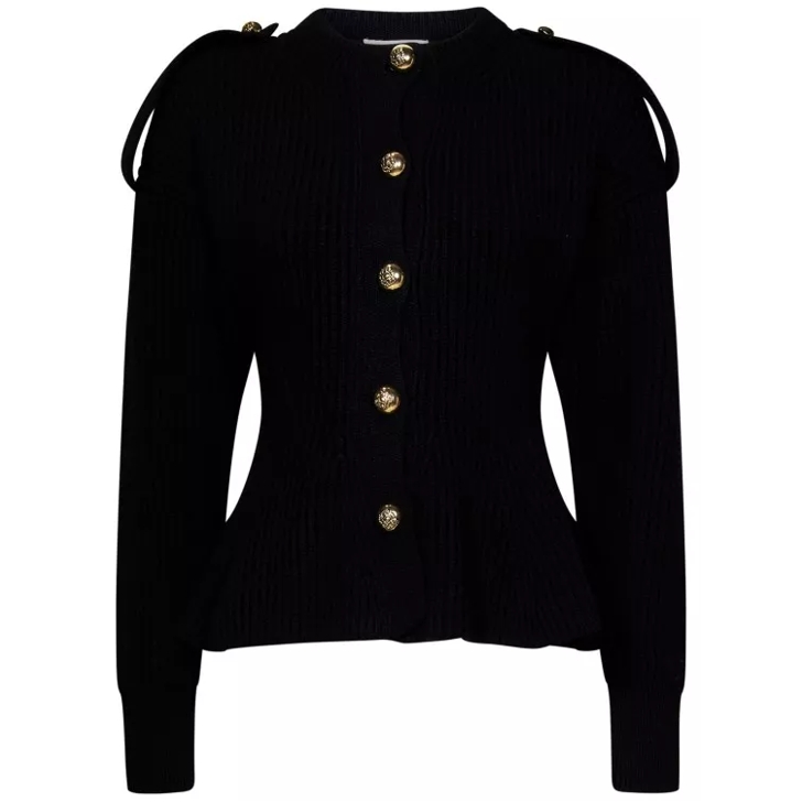 Black cropped online cardigan