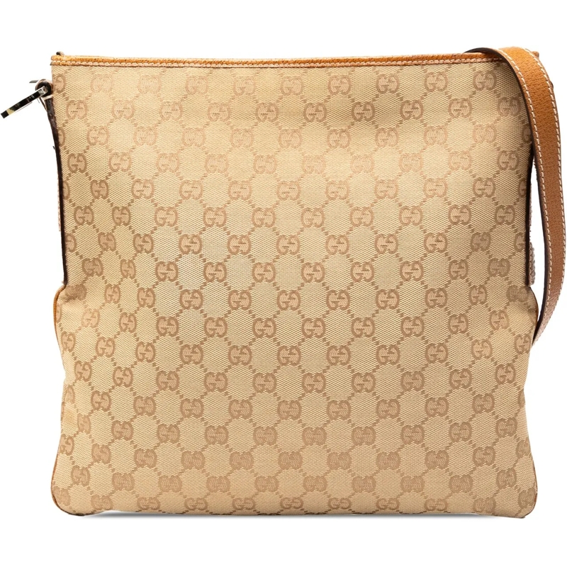 Gucci Schultertasche GG Canvas Crossbody braun