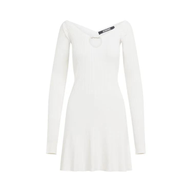 Jacquemus - La Mini Robe Pralu Mini Dress - Größe 32 - weiß