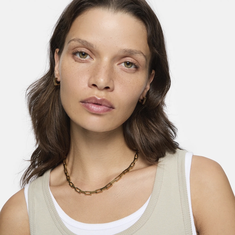 Liebeskind Berlin Mittellange Halskette Edelstahl Urban Chic gold(Image 7)