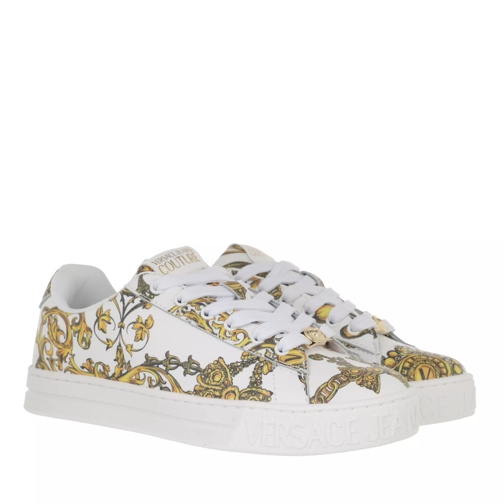 Versace Jeans Couture Sneakers Shoes White/Gold Low-Top Sneaker