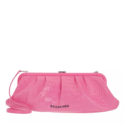 Balenciaga XL Cloud Pouch With Strap Baby Pink Crossbody Bag