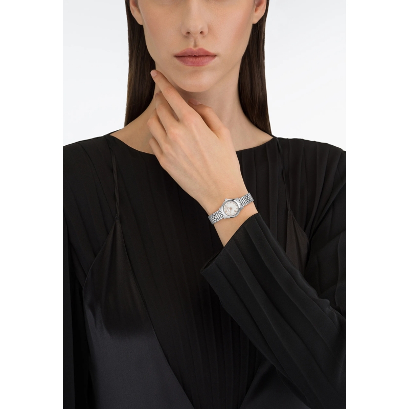 Salvatore Ferragamo Quarzuhr Quarz-Analoguhr Ferragamo Duo Mini silber(Image 3)