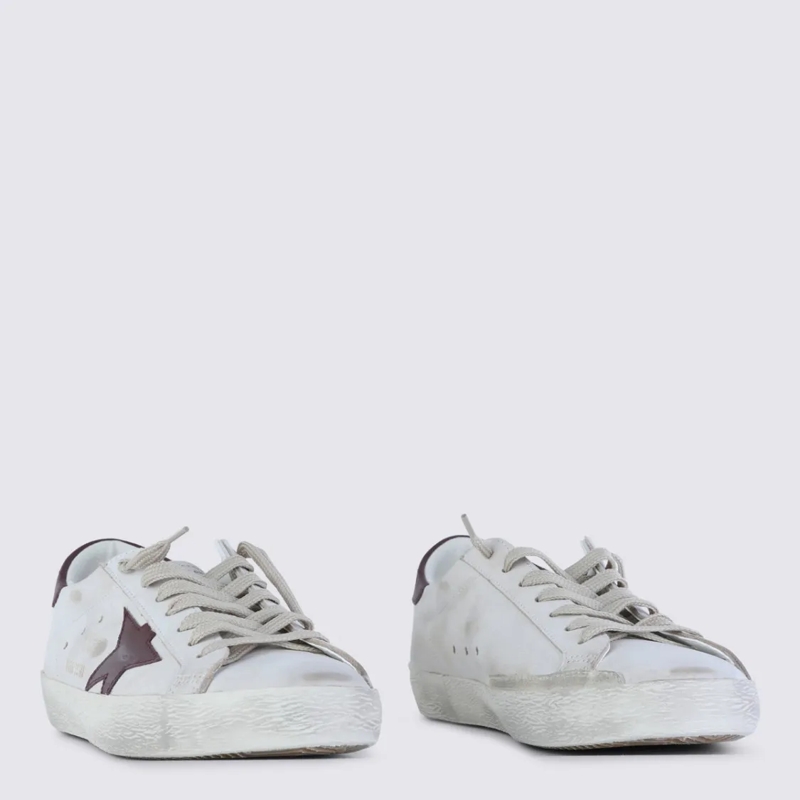 Golden Goose Low-Top-Sneaker Distressed White Leather Sneakers White(Image 3)