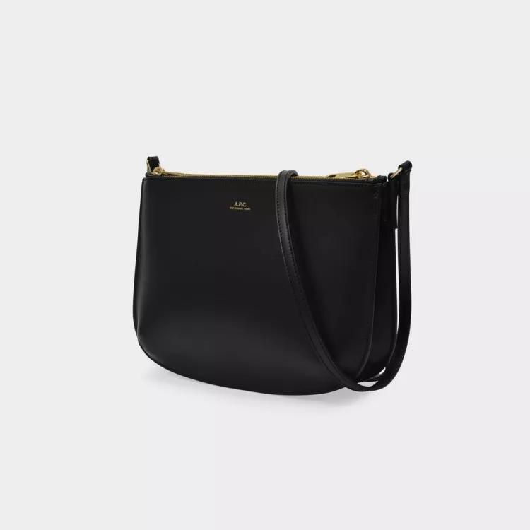 A.P.C. Hobo bags Black in zwart
