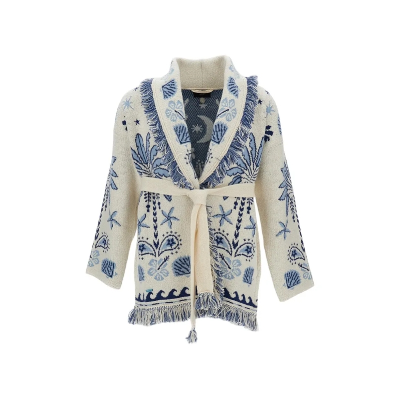 Alanui Strickjacke Long Cardigan 'Echoes Of The Island ' Multicolor