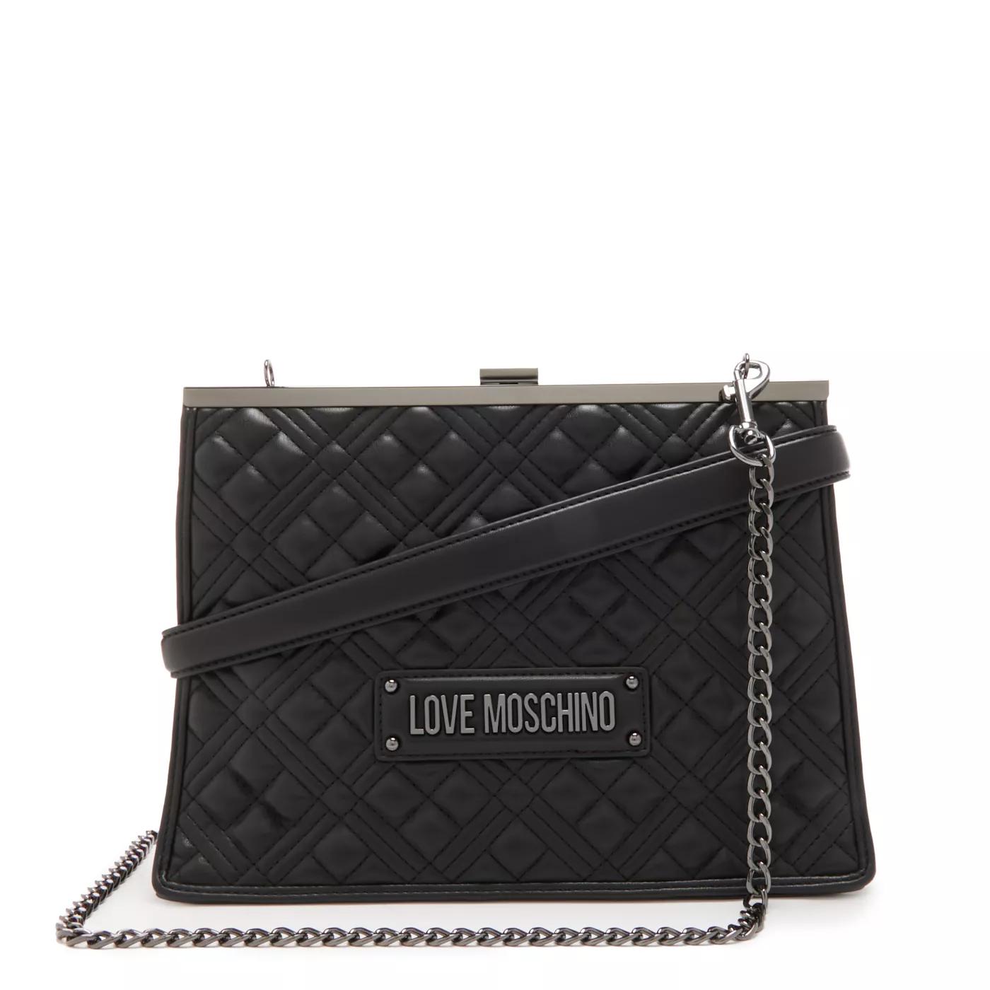 Love Moschino Crossbody Bags - Love Moschino Quilted Bag damen Umhängetasche Schw - Gr. unisize - in Schwarz - für Damen