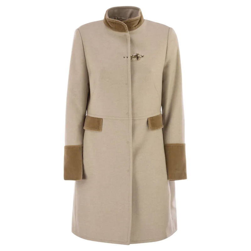 Fay Overgangsmantel Wool Cloth Coat Neutrals